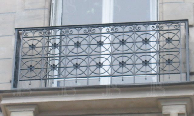 balustrade de balcon métallique, JPS serrurier